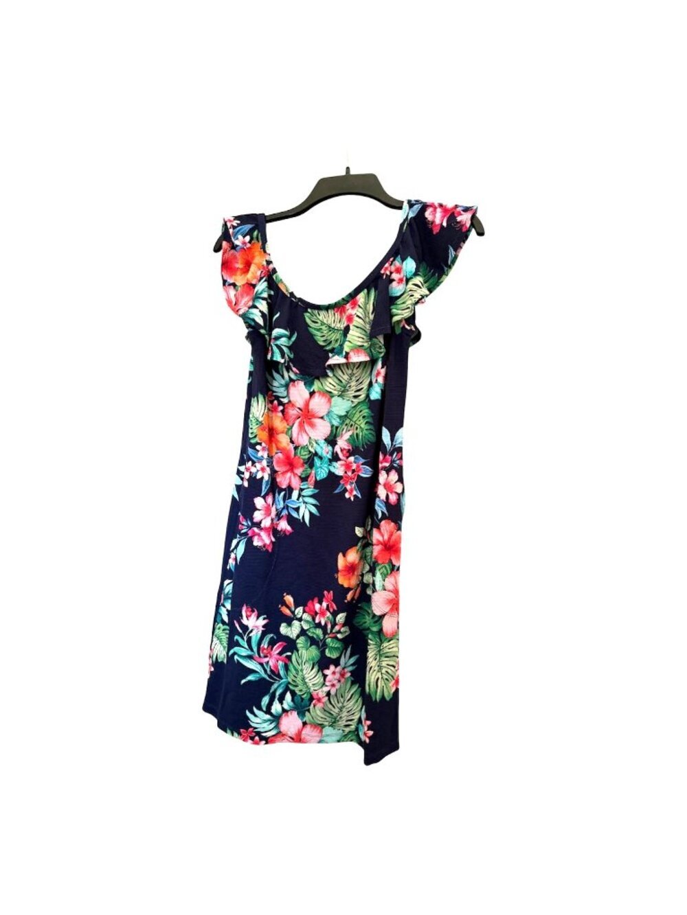 Tommy Bahama Womens Blue Floral UPF Cover up Dress Spa Island Cays Swim Sz S New - Picture 3 of 9
